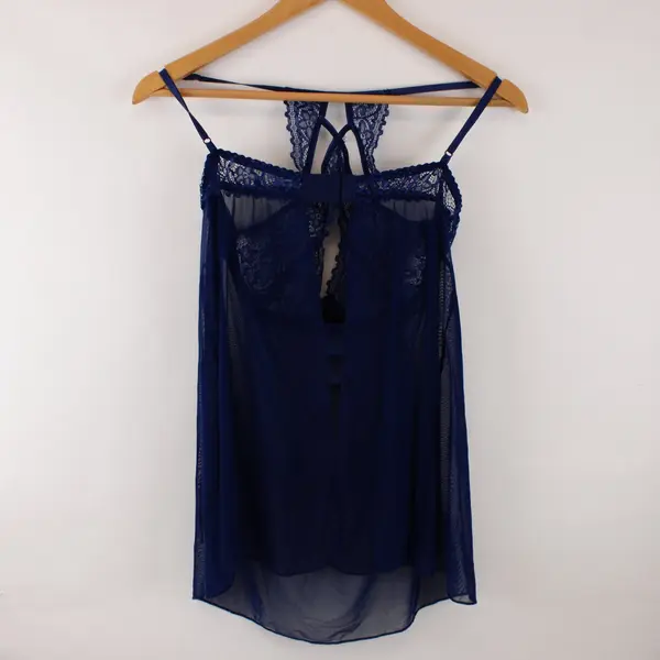 Lot of 3 Women's Babydoll Sleepwear Tops Black Blue Pink Mixed Sizes L XL