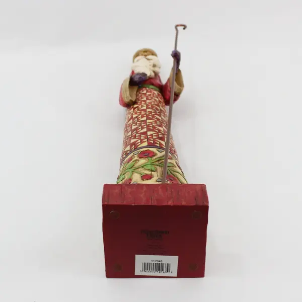 2004 Jim Shore Heartwood Creek Gathering Joy Pencil Santa Figurine 17.5in Box