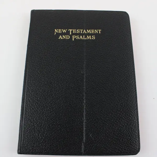 Vintage New Testament & Psalms Bible KJV Red Letter Black Softcover 
