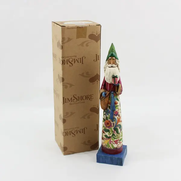 2004 Jim Shore Heartwood Creek The Joy of Giving Santa Figurine #117650 Retired 