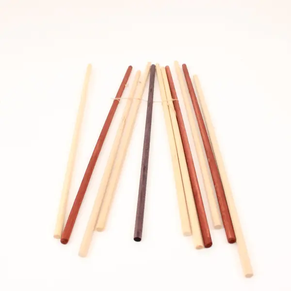 Wooden Pick Up Sticks Game Set with Fabric Drawstring Pouch