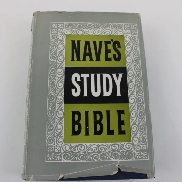 1907 Moody Press Nave's Study Bible Orville & Anna Nave HC with Dust Jacket
