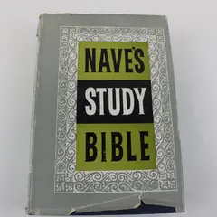 1907 Moody Press Nave's Study Bible Orville & Anna Nave HC with Dust Jacket