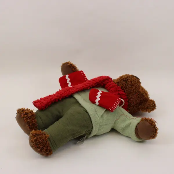 Hallmark Teddy Mittens Anniversary Plush Bear Red Scarf Sweater