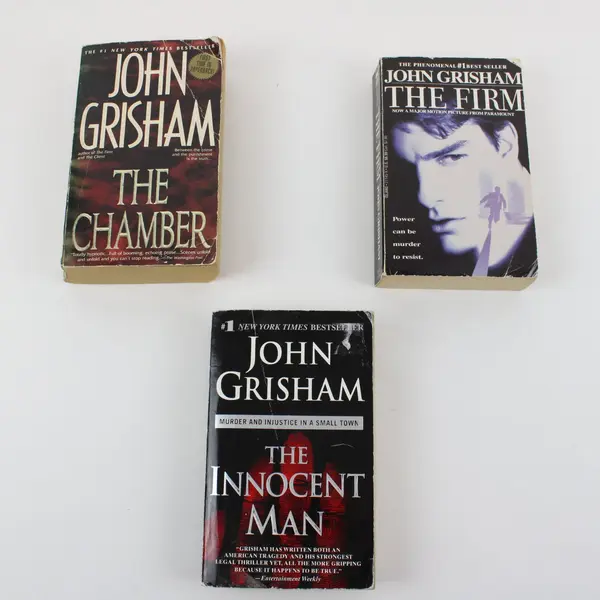 Lot of 3 John Grisham Paperbacks The Firm The Chamber The Innocent Man