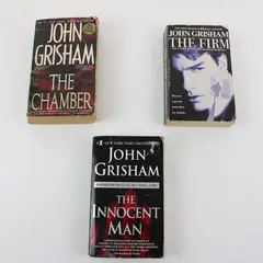 Lot of 3 John Grisham Paperbacks The Firm The Chamber The Innocent Man