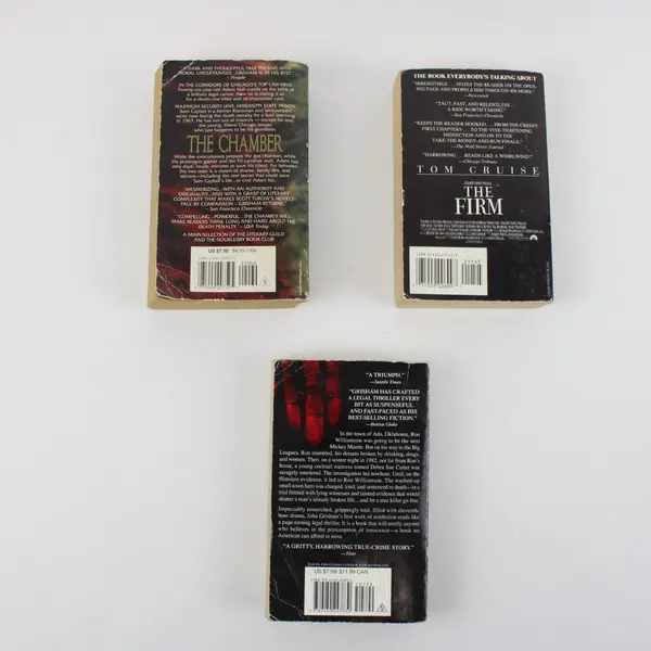 Lot of 3 John Grisham Paperbacks The Firm The Chamber The Innocent Man