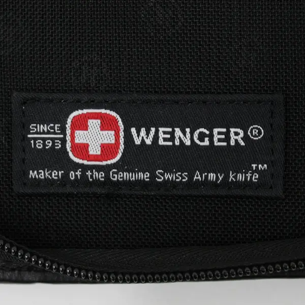 Wenger Travel Organizer Pouch Black Multiple Compartments Elastic Pockets