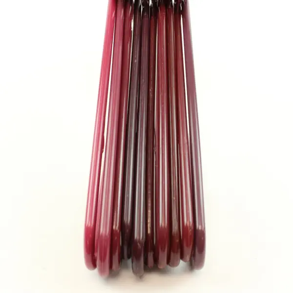 Lot of 10 Burgundy Red & Purple Plastic Clothes Hangers