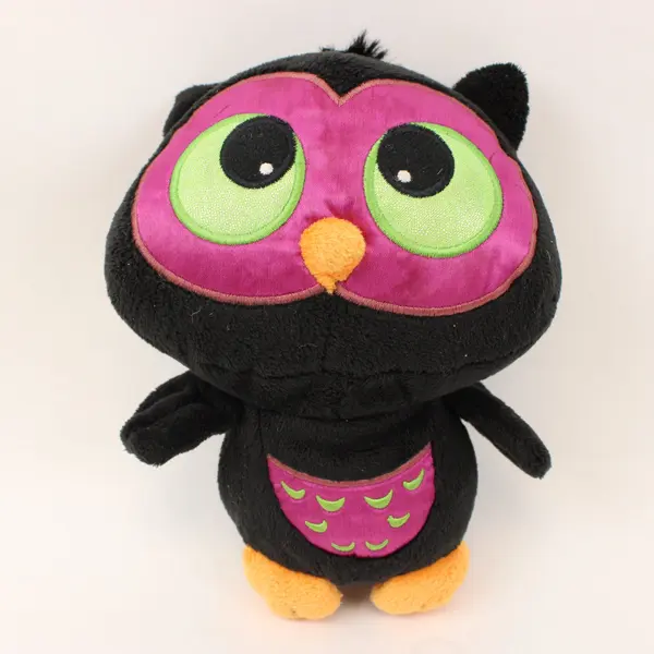 American Greetings Purple Black Plush Owl Stuffed Animal 12in