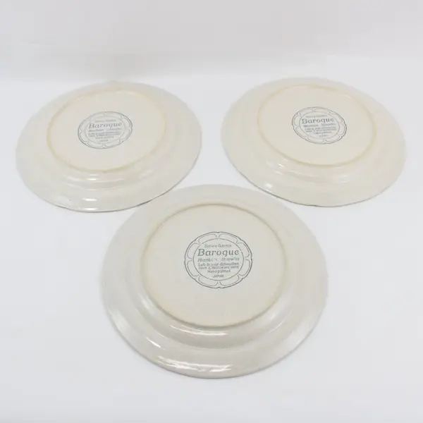 Set of 3 Hearthside Spring Garden Baroque Dinner Plates Japan 10.5"