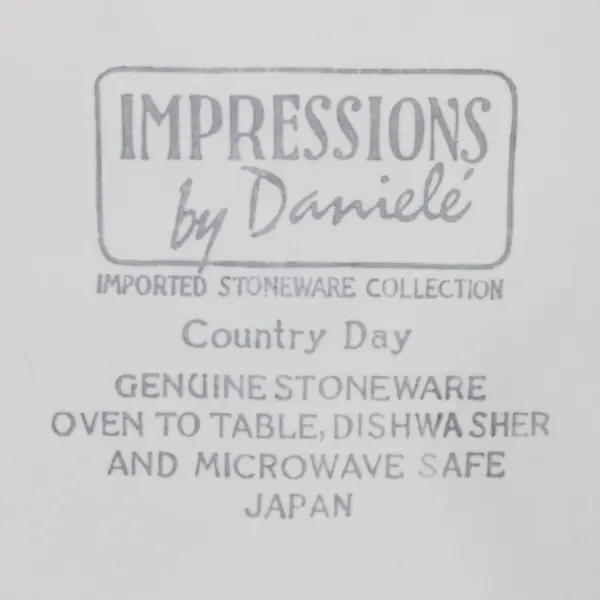 Set of 2 Impressions by Daniele Country Day Stoneware Dinner Plates Japan