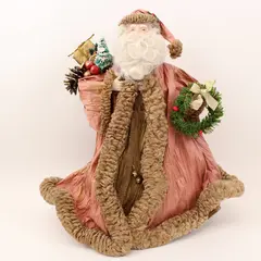 Victorian Style Santa Claus Christmas Tree Topper Figurine
