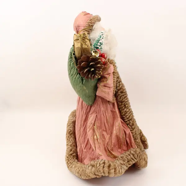 Victorian Style Santa Claus Christmas Tree Topper Figurine