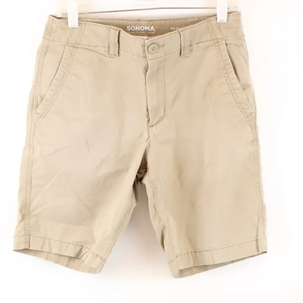 Sonoma The Everyday Short Men's Beige Shorts Size 30 Casual