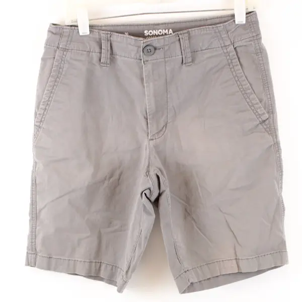Sonoma The Everyday Short Men's Gray Shorts Size 30 Casual