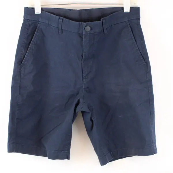 English Laundry Men's Navy Blue Flat-Front Shorts Size 30