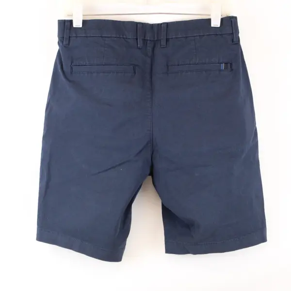 English Laundry Men's Navy Blue Flat-Front Shorts Size 30
