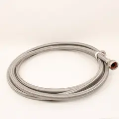 Unbranded 2 Stainless Steel Braided Flexible Hose Lines Threaded Fittings