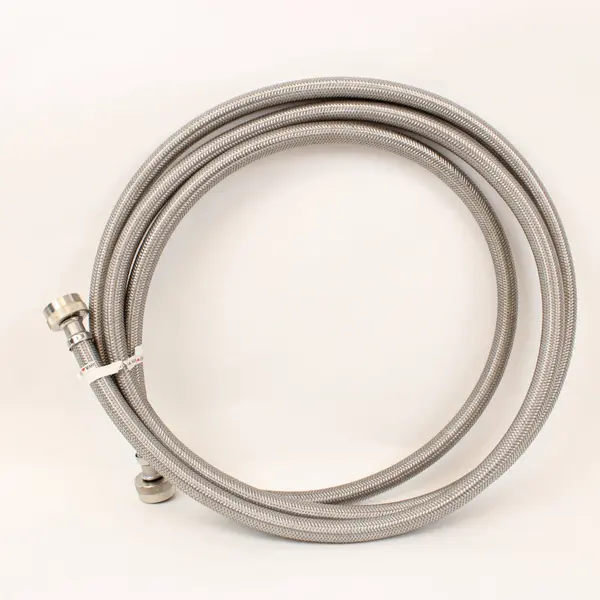 Unbranded 2 Stainless Steel Braided Flexible Hose Lines Threaded Fittings