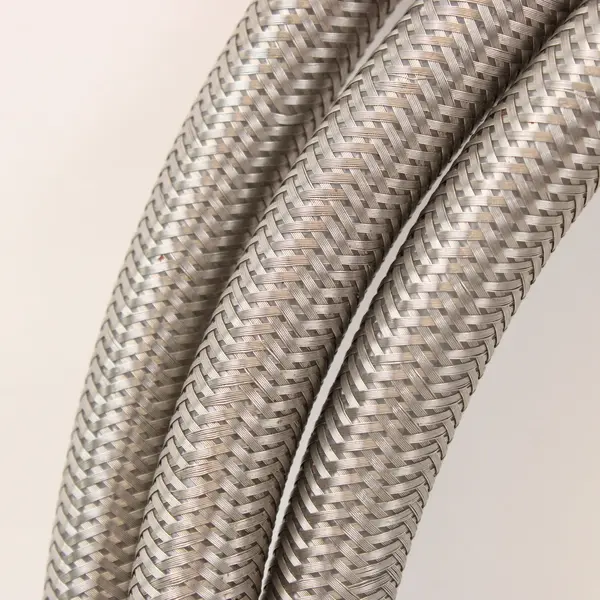Unbranded 2 Stainless Steel Braided Flexible Hose Lines Threaded Fittings