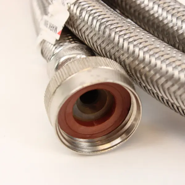 Unbranded 2 Stainless Steel Braided Flexible Hose Lines Threaded Fittings