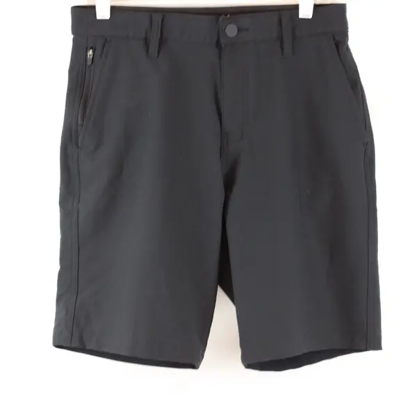 Hurley 1841938 Men's Flat-Front Shorts Charcoal/Black Size 30