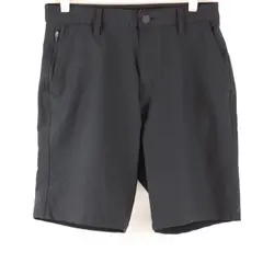 Hurley 1841938 Men's Flat-Front Shorts Charcoal/Black Size 30