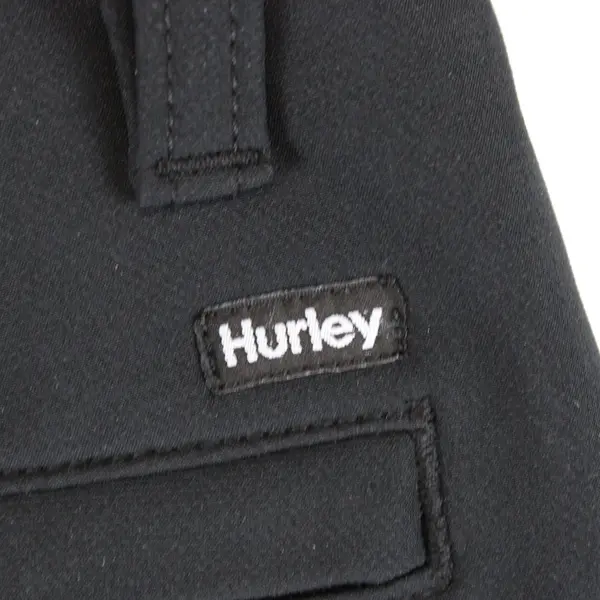 Hurley 1841938 Men's Flat-Front Shorts Charcoal/Black Size 30