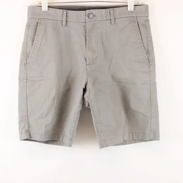 English Laundry Men's Gray Flat-Front Shorts Size 30 Casual