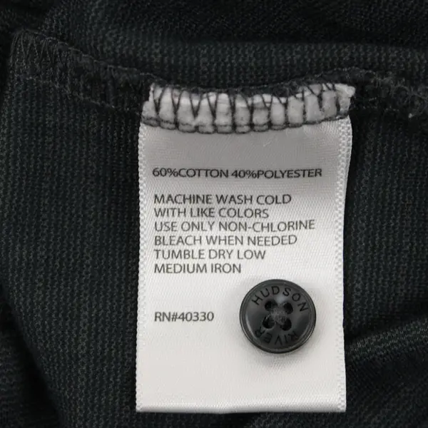 Hudson River Men's Medium Charcoal Gray Polo Shirt