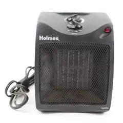 Holmes HCH4051 Compact Ceramic Space Heater Manual Thermostat Black