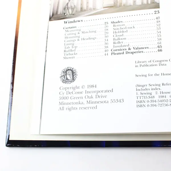 Singer Sewing for the Home HC Book 1984 Reference Book 