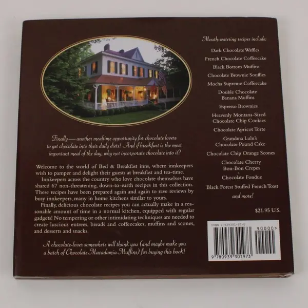 Chocolate for Breakfast & Tea Laura C. Zahn 1997 Hardcover Cookbook Dust Jacket
