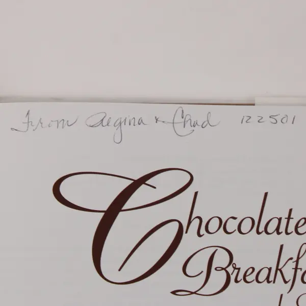 Chocolate for Breakfast & Tea Laura C. Zahn 1997 Hardcover Cookbook Dust Jacket