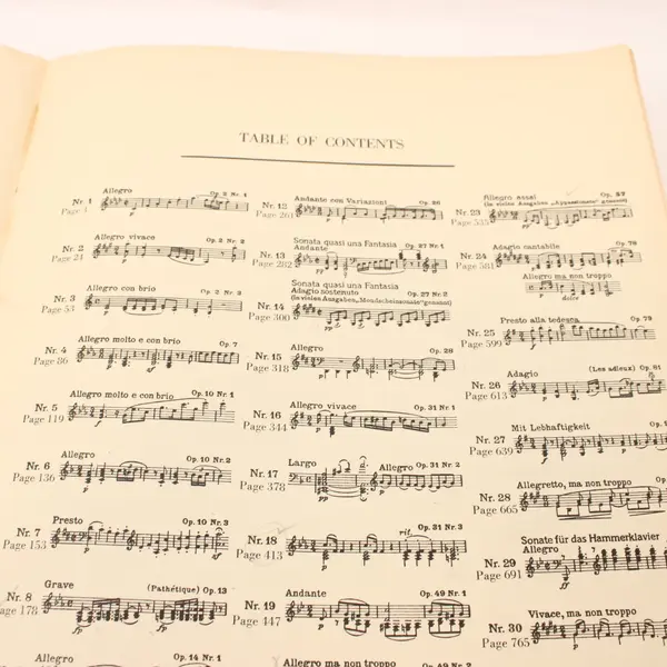 Beethoven 32 Sonatas for Pianoforte Artur Schnabel Memorial Ed Vol 2