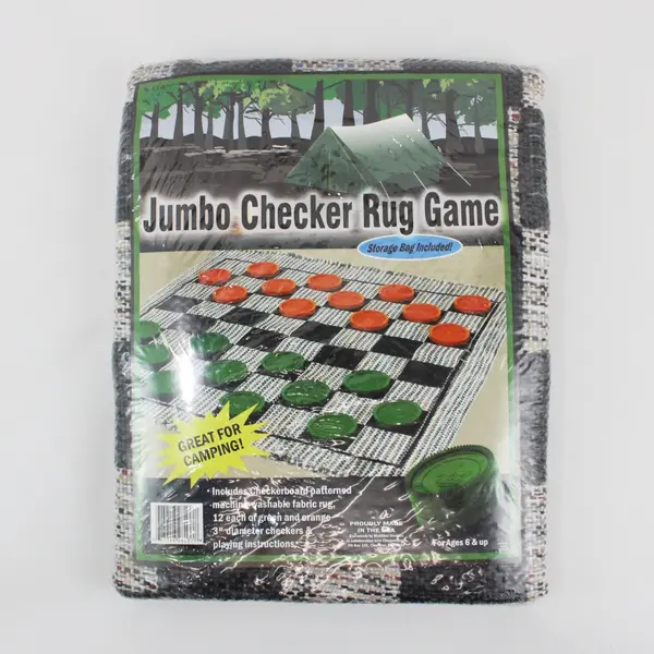 Multiplex Designs Jumbo Checker Rug Game NIP