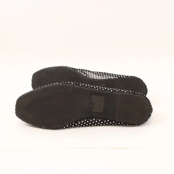 Dolce Vita Women's Black Sheer Rhinestone Ballet Flats Size 9