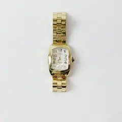 Invicta Lupah Baby Watch Gold Tone Bracelet White Dial New Battery