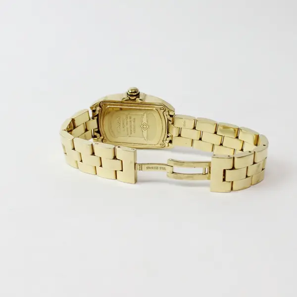 Invicta Lupah Baby Watch Gold Tone Bracelet White Dial New Battery