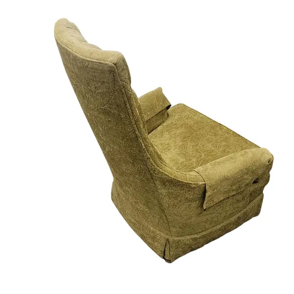 Vintage Tufted High Back Lounge Chair Olive Retro Armchair - Local Pickup Only