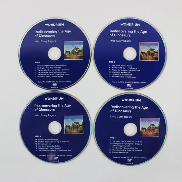 Wondrium Rediscovering the Age of Dinosaurs Kristi Curry Rogers 4-Disc DVD 2022