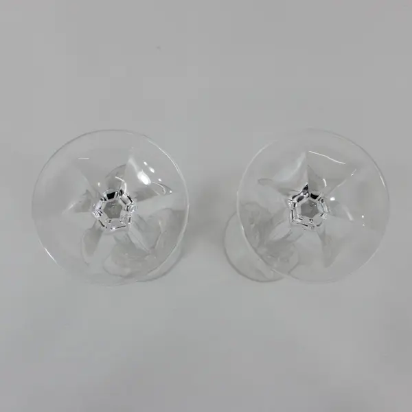 Mikasa Icicles Crystal Fluted Taper Candlesticks 8" Pair