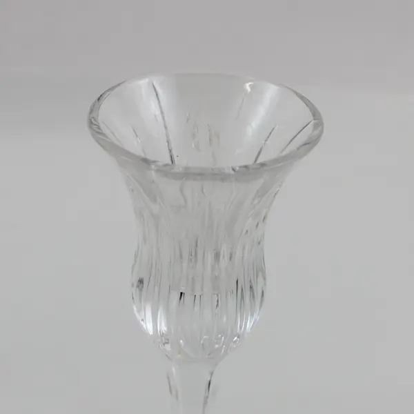 Mikasa Icicles Crystal Fluted Taper Candlesticks 8" Pair