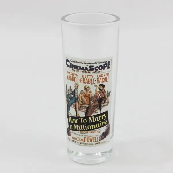 Set of 3 Movie Themed Shot Glasses 4 Inch Tall