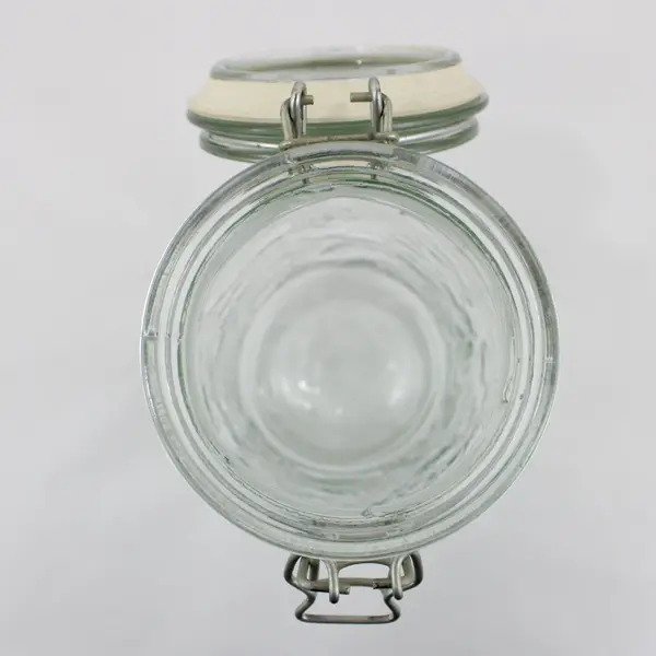 Himark Embossed Fruit Glass Spaghetti Jar Hinged Bail Lid