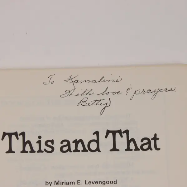 This and That Miriam E. Levengood 1983 Paperback Vintage Practical Tips