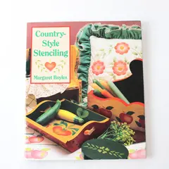 Vintage Country-Style Stenciling HC Book w/DJ 1991, Margaret Boyles