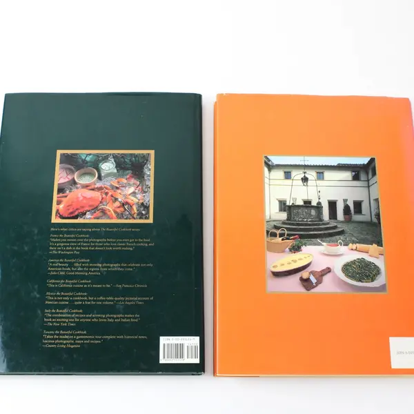Two-Book Lot Italy & Pacific Northwest: The Beautiful Cookbook 1988/93 HC DJ