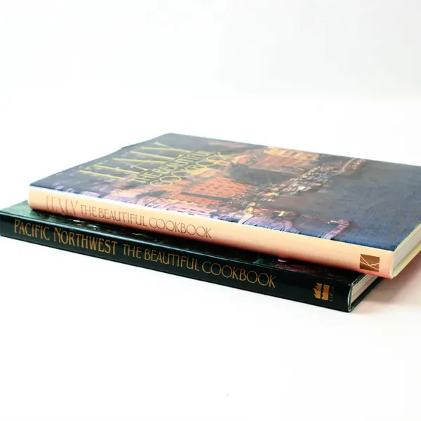 Two-Book Lot Italy & Pacific Northwest: The Beautiful Cookbook 1988/93 HC DJ